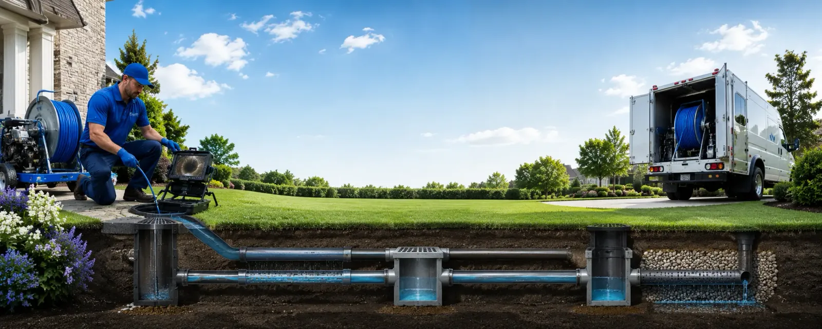 Outdoor drain cleaning information for Williamsville, VA